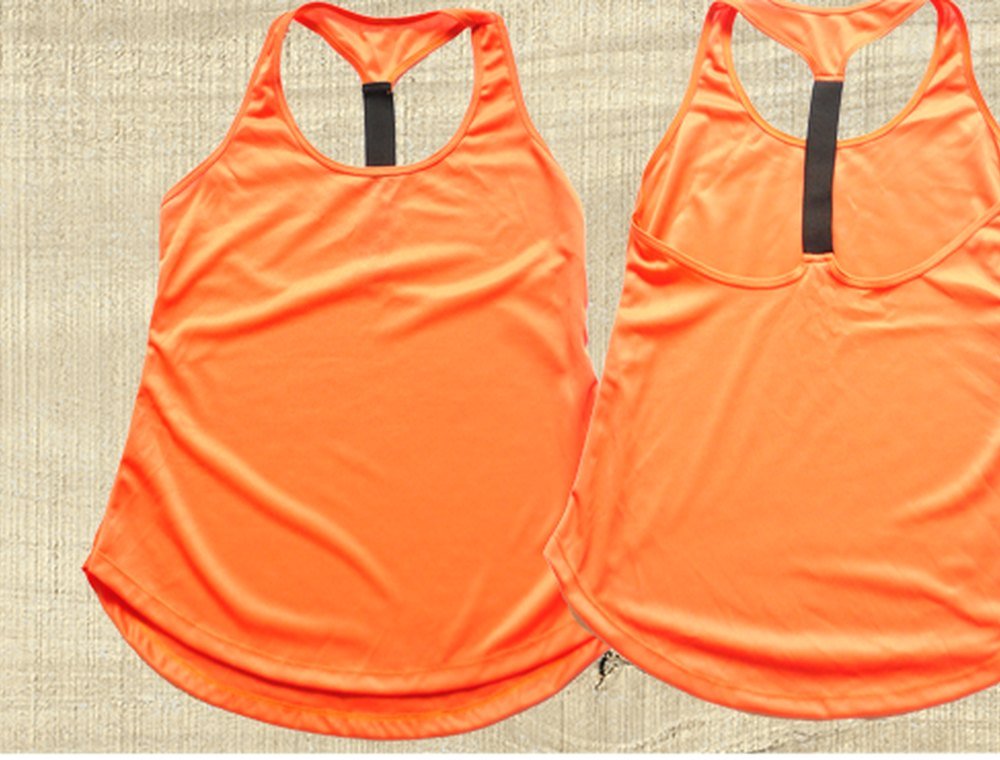 Remeras deportivas naranjas